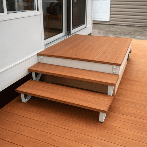 Terrasse surélevée Bellalumi aux lignes épurées